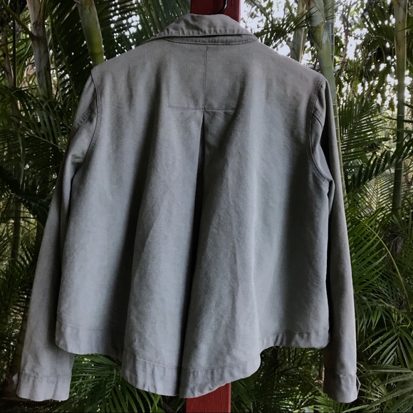 BDG Button Up Army Jacket- Olive Green - Picture 5 of 7